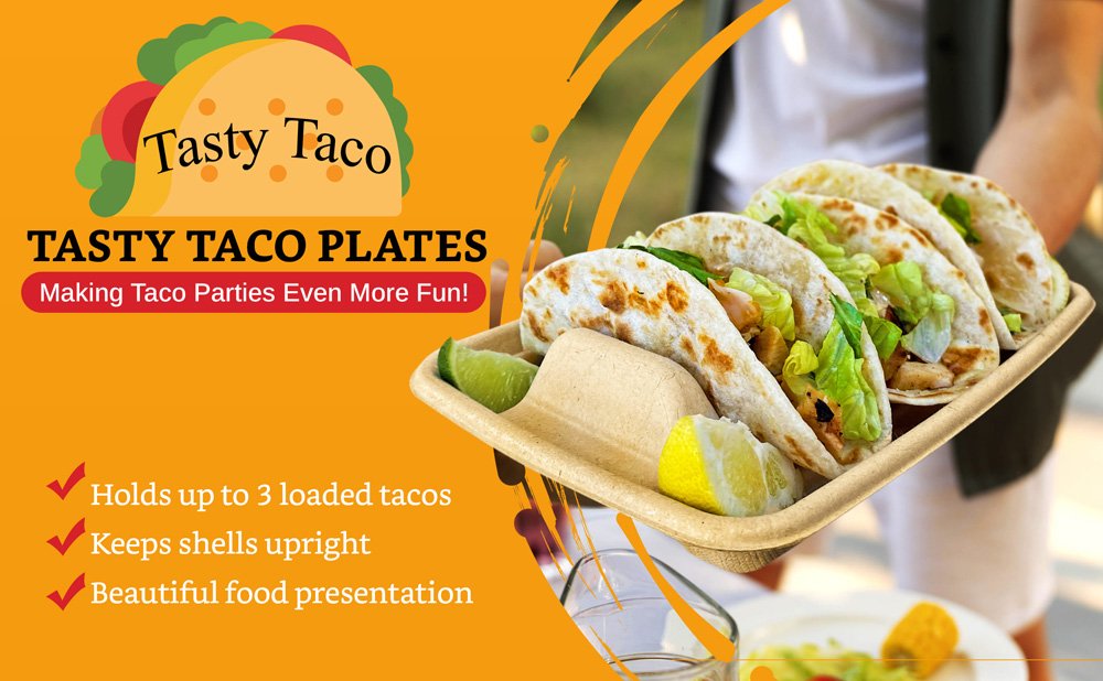 disposable taco plate